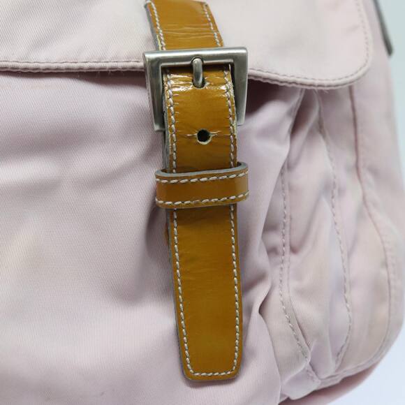 PRADA Shoulder Bag Nylon Pink Silver - Picture 9 of 16